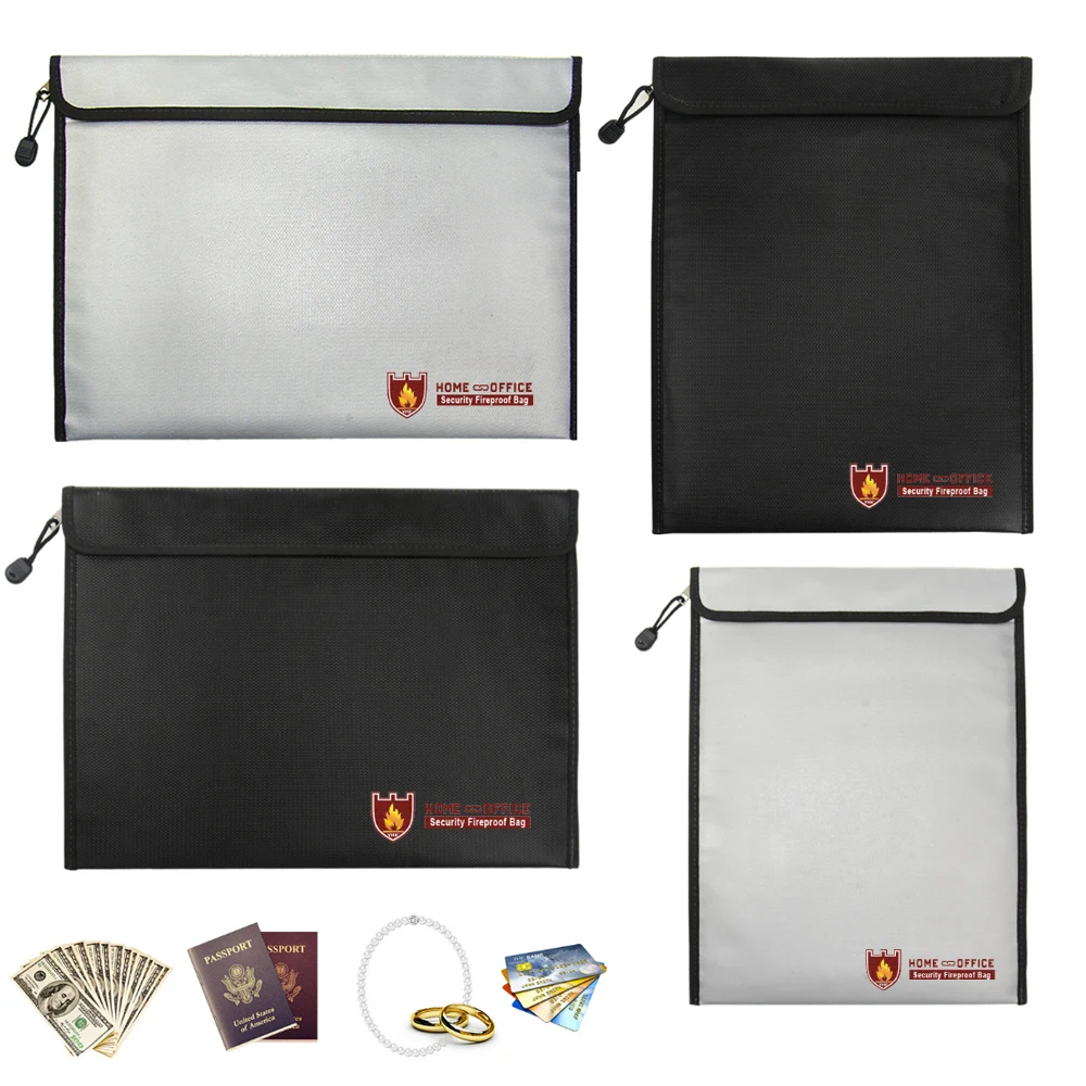 Fire Safe Document - Brandwerende waterdichte documententas Vloeibare siliconen gecoat