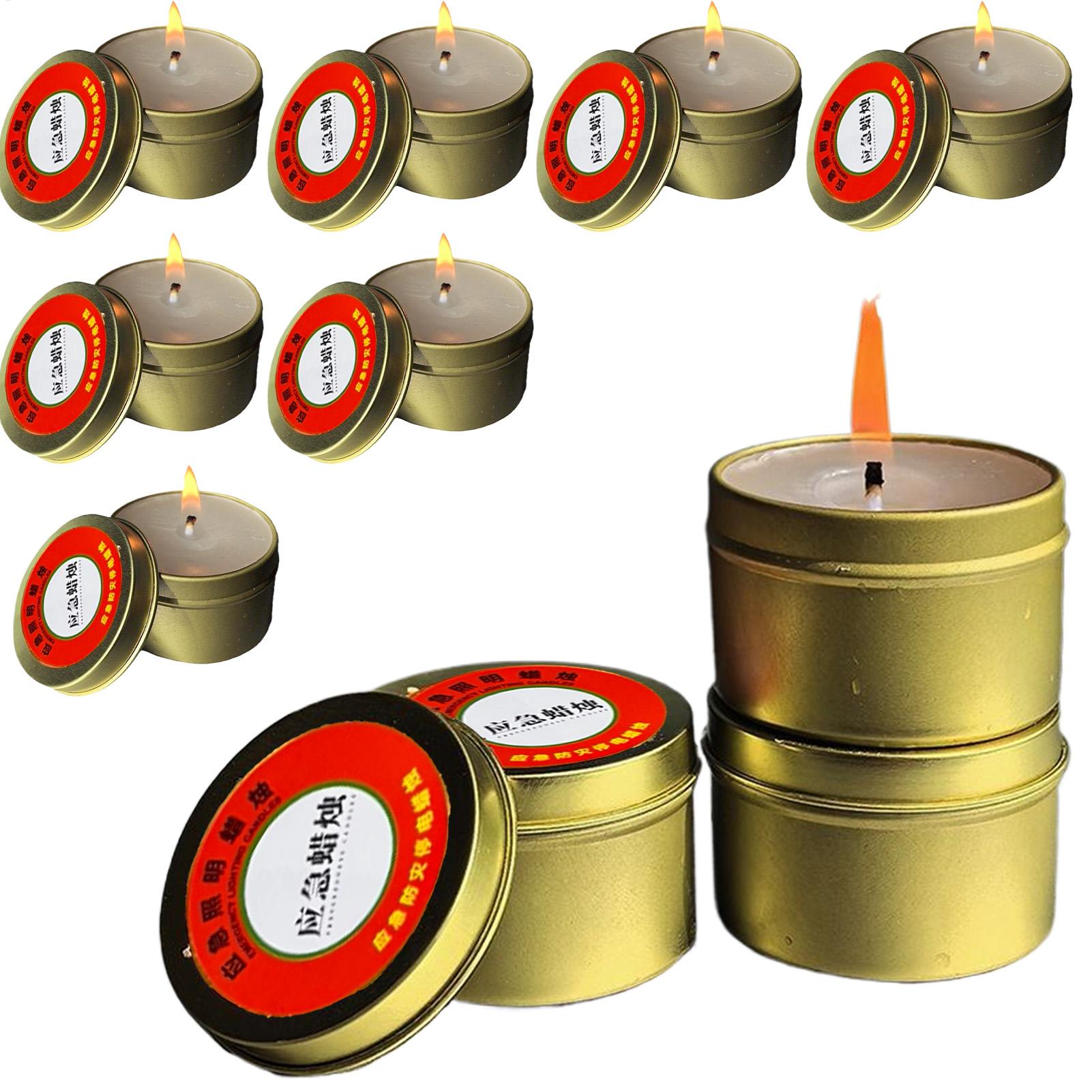 Power Outage Light - 10 stuks stroomuitvalkaarsen ongeparfumeerde kaarsen 24
