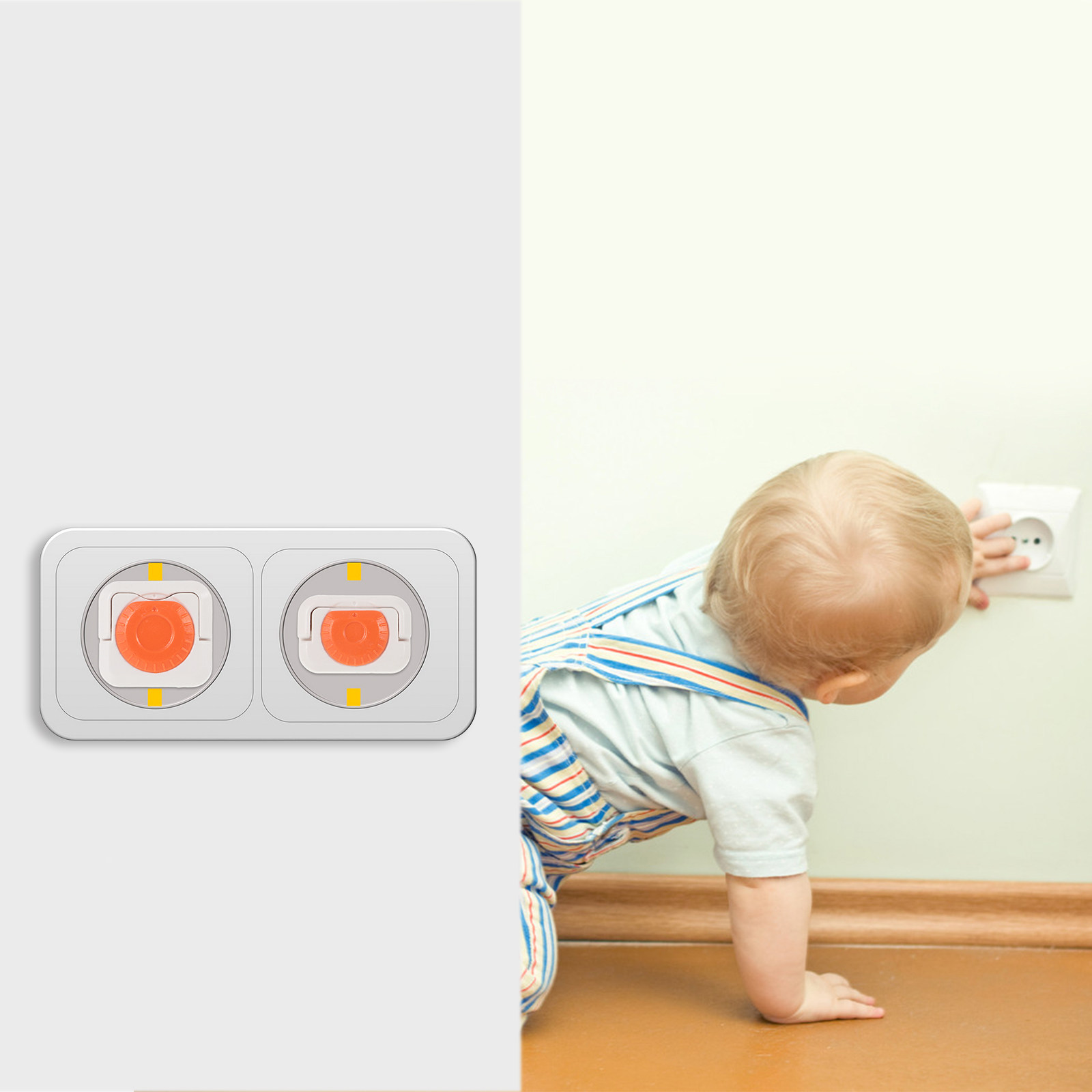 24 stuks universele oranje ABS - Outlet Cover Baby recensie en prijs