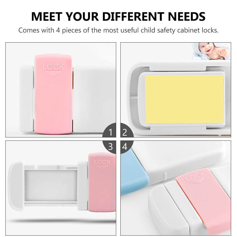 4 stuks kinderladesloten, veil - Medicine Cabinet Lock recensie en prijs