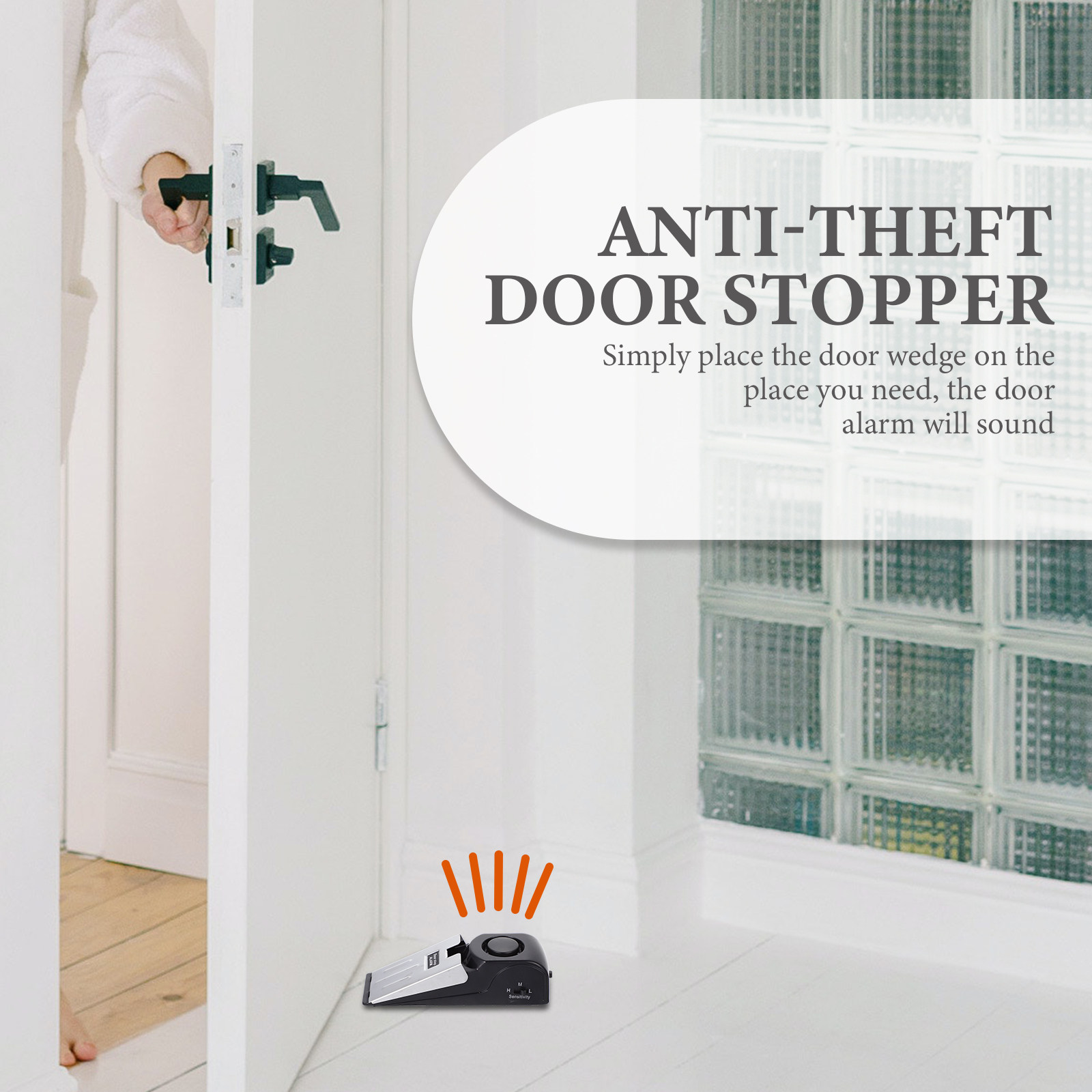 Drukknop-stopper met veilighei - Door Stop Alarm recensie en prijs