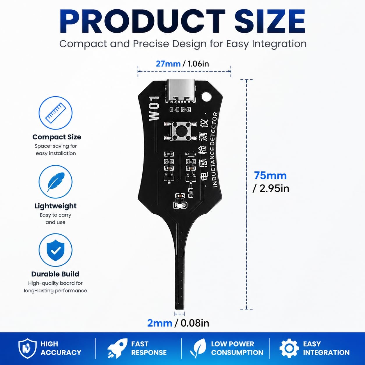 W01 Type C Inductantietester M - Co Detector Plug recensie en prijs
