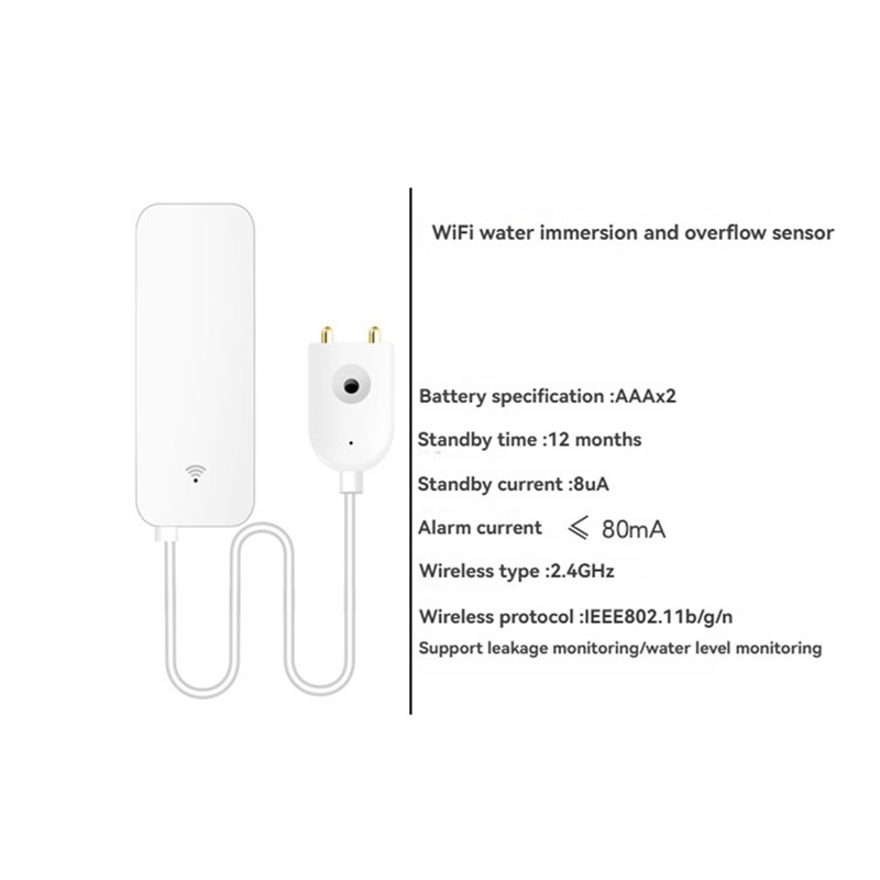 DTEN-Tuya WIFI slimme waterlek - Water Alarm Sensor recensie en prijs